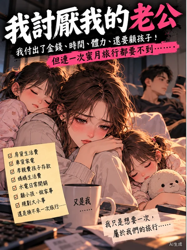 婚姻裡只賺自己存自己的先生 漫畫封面