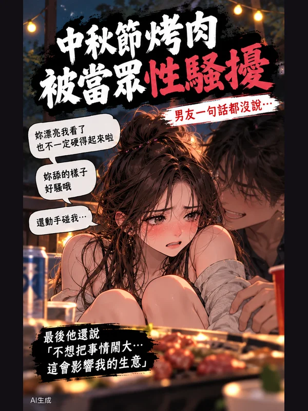 中秋烤肉遭騷擾與男友冷處理案 漫畫封面